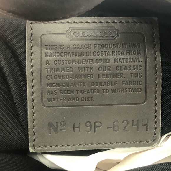 Coach Dark Gray Leather and fabric Tote Bag - Picture 13 of 13